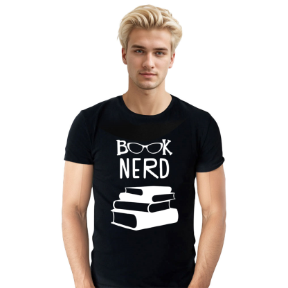 Adult Unisex World Book Day Number Day Black T-shirt