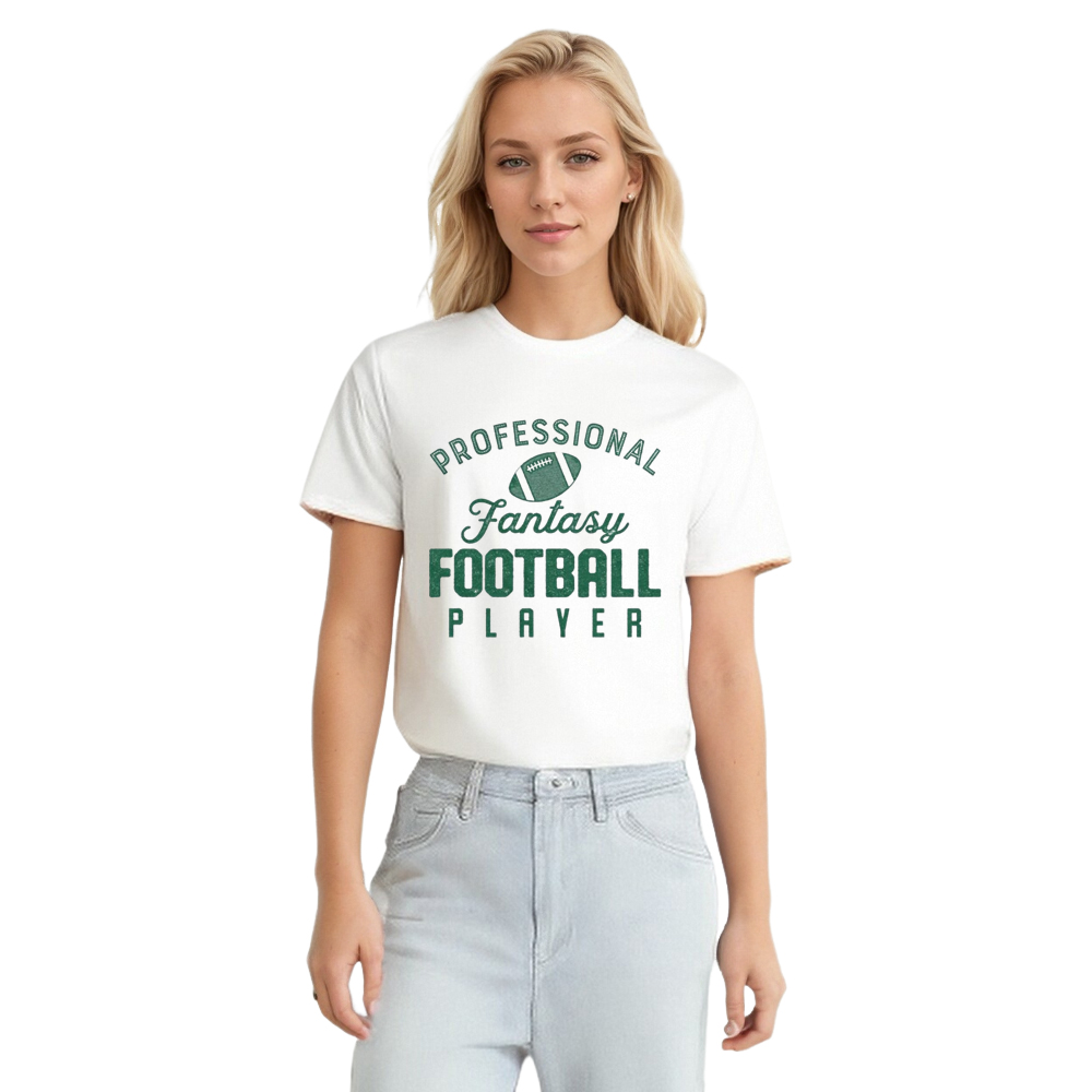 Adult Unisex Fantasy Football Player Soccer Lover White T-shirt Costume