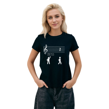 Adult Unisex Stop Under A Rest Music Festival Black T-shirt Costume