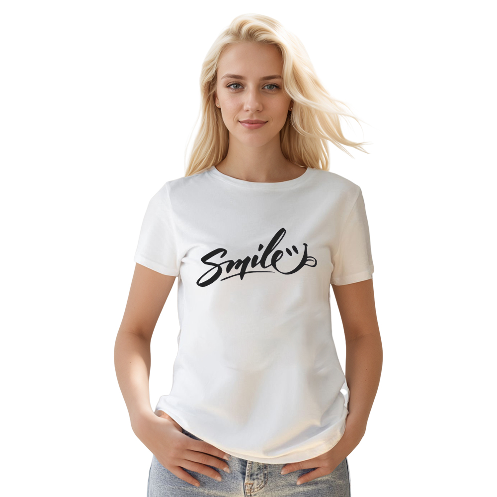 Adult Unisex Smile Mood Emotion White T-shirt Costume