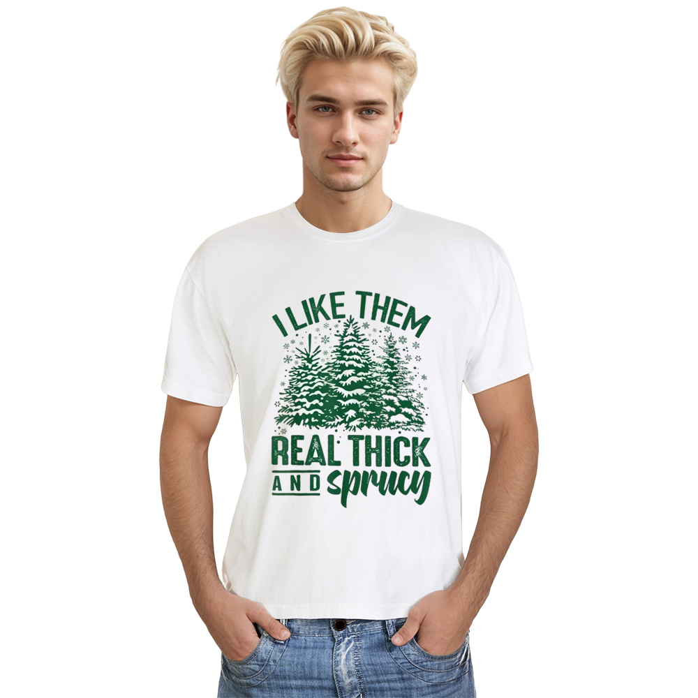 Adult Unisex Xmas I Like ThemChristmas Festival Black T-shirt Costume
