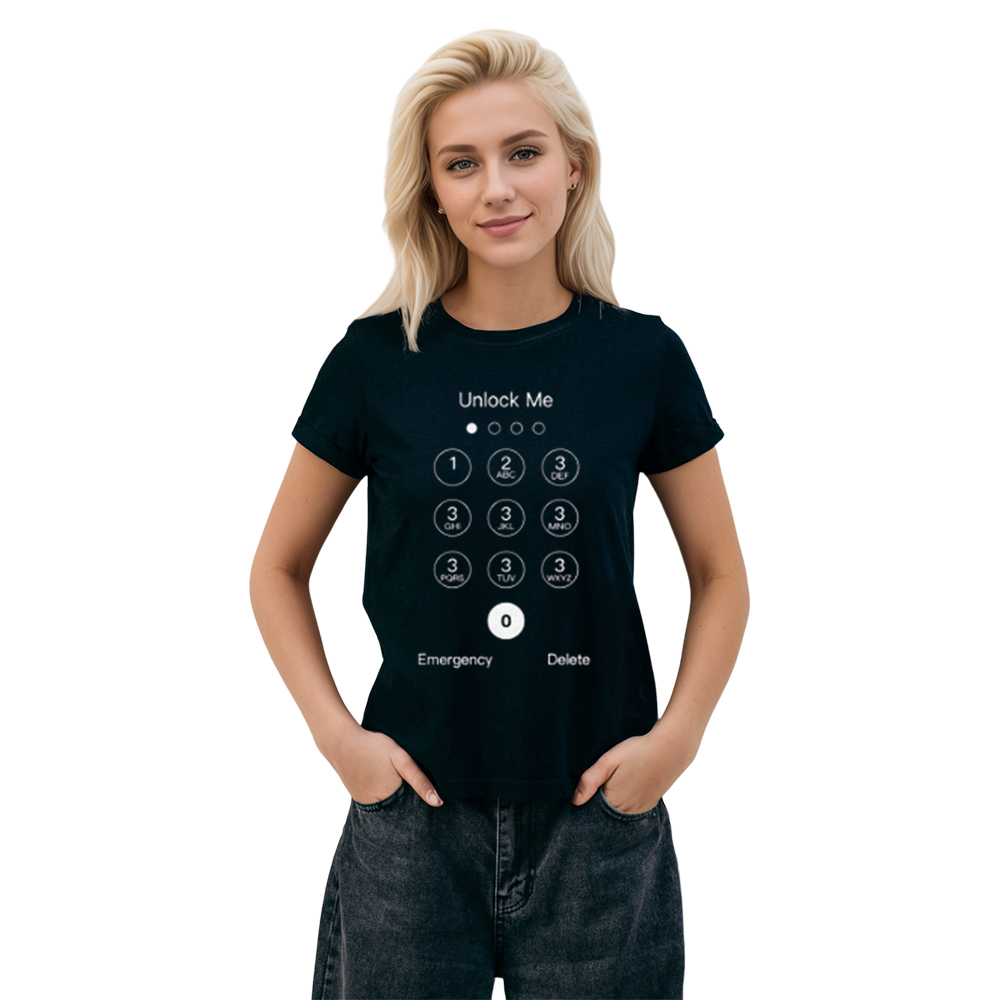Adult Unisex Number Letter Black T-shirt Costume