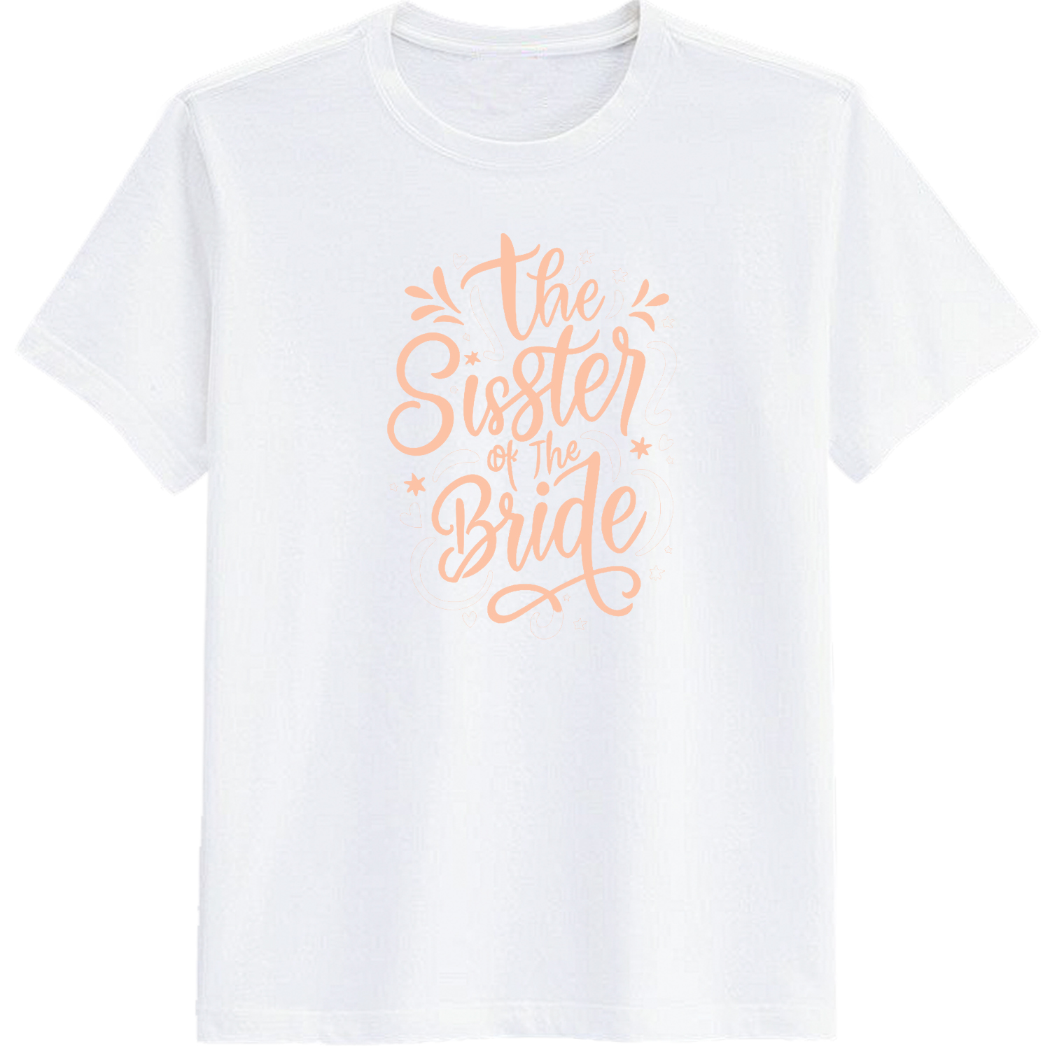 Adult Bachelor Party The Bride Sister White Short Sleeve T-shirt Outfits Top Costume