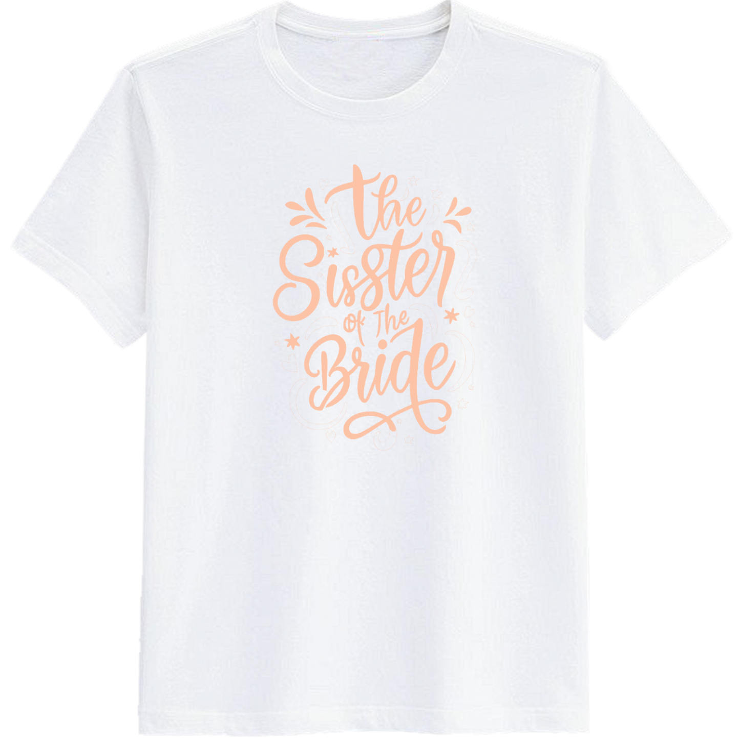 Adult Bachelor Party The Bride Sister White Short Sleeve T-shirt Outfits Top Costume