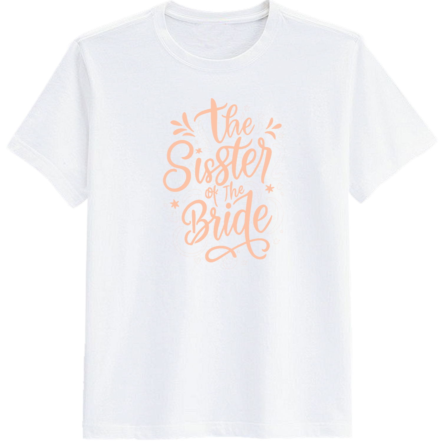 Adult Bachelor Party The Bride Sister White Short Sleeve T-shirt Outfits Top Costume