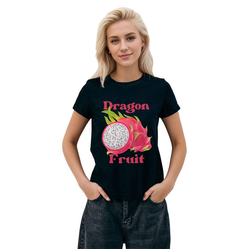 Dragon Fruit Comfort Colors Fruit Lover Black T-shirt