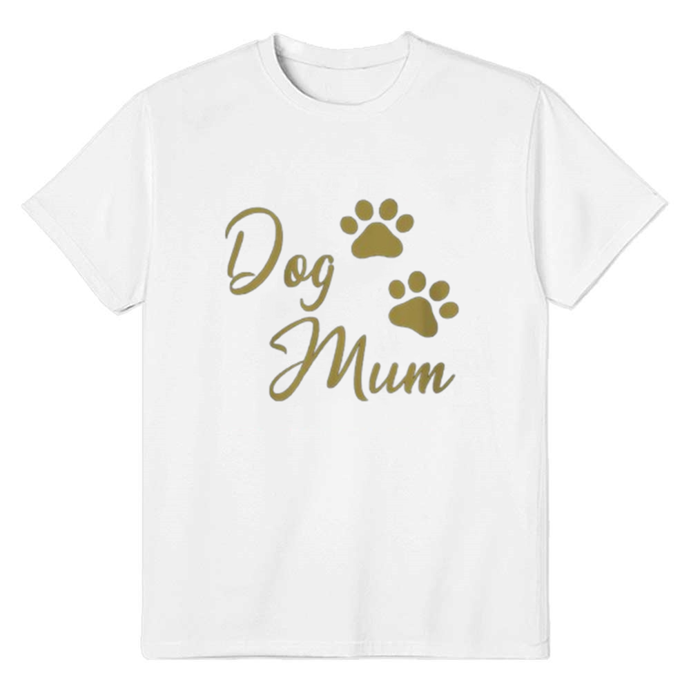 Adult Unisex Dog Mum Pet Lover White T-shirt Costume