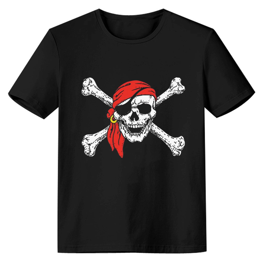 Adult Unisex Pirate Black Pirate Flag T-shirt Costume