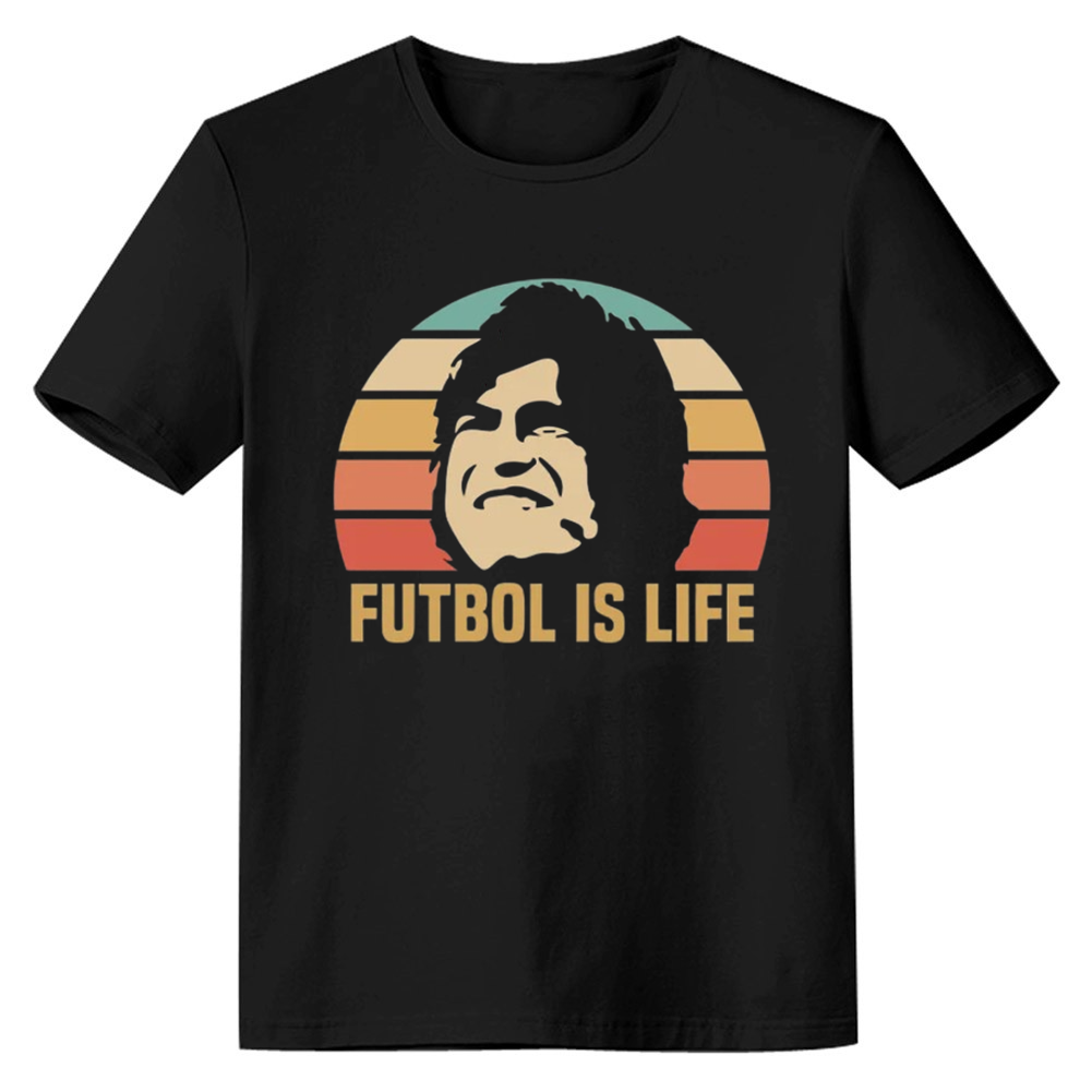 Adult Unisex Football Is Life Soccer Lover Black T-shirt Costume