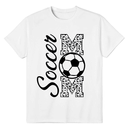 Adult Unisex Football Soccer Mom Lover White T-shirt Costume