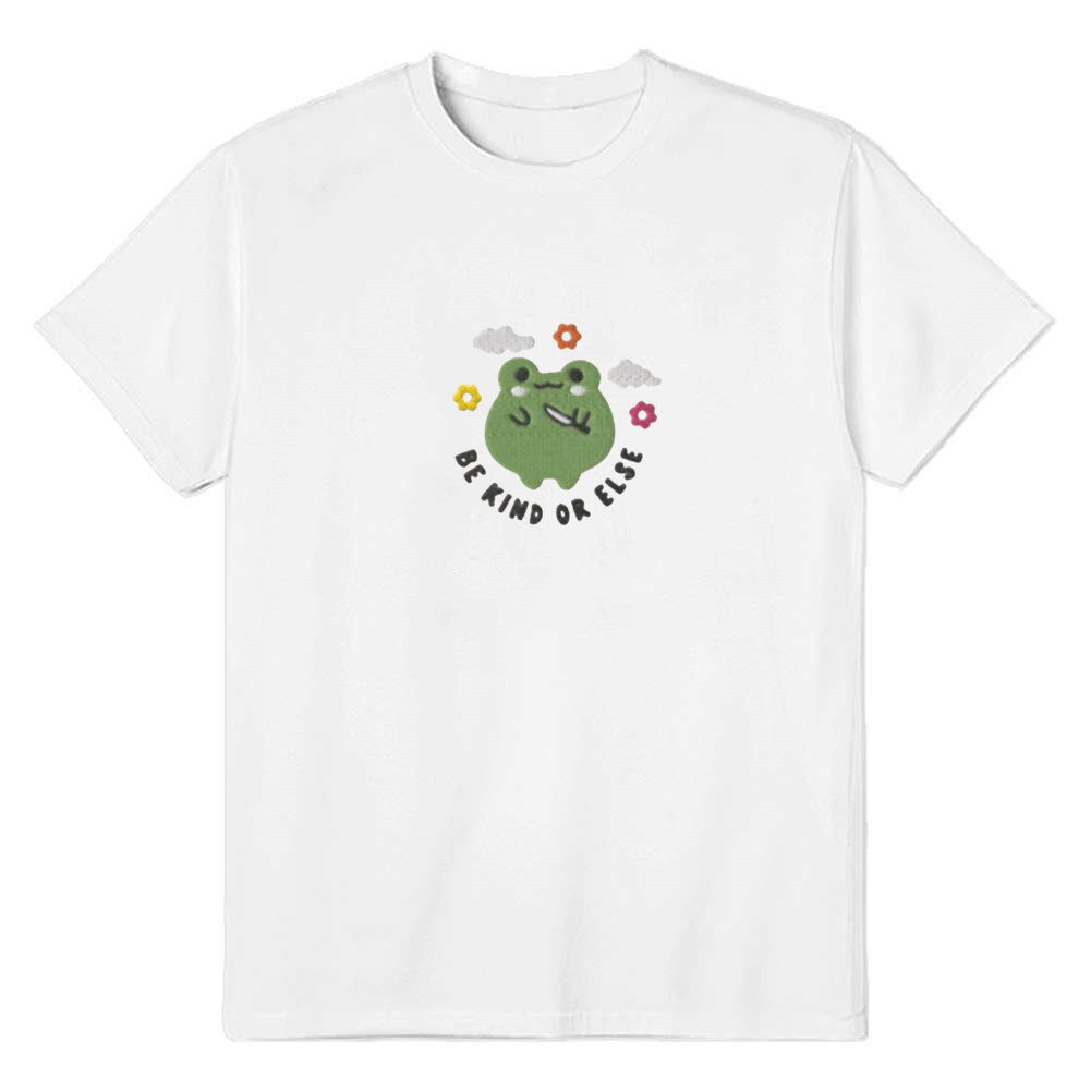 Adult Unisex Cute Frog Animals Lover White T-shirt Costume