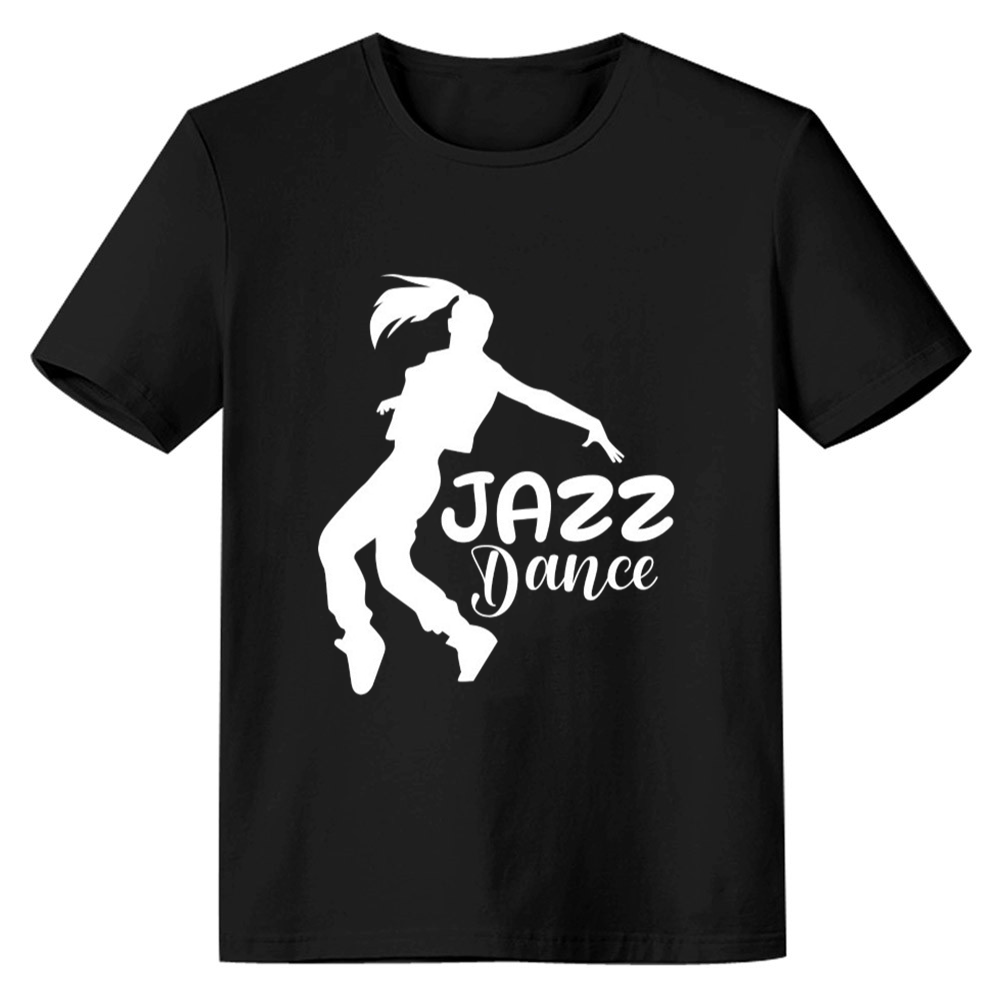 Adult Unisex Music Festival Jazz Dance Black T-shirt Costume