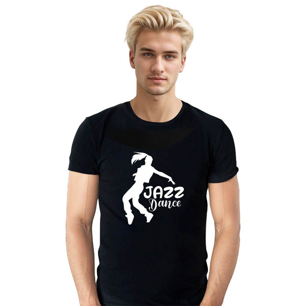 Adult Unisex Music Festival Jazz Dance Black T-shirt Costume