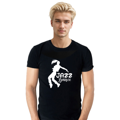 Adult Unisex Music Festival Jazz Dance Black T-shirt Costume