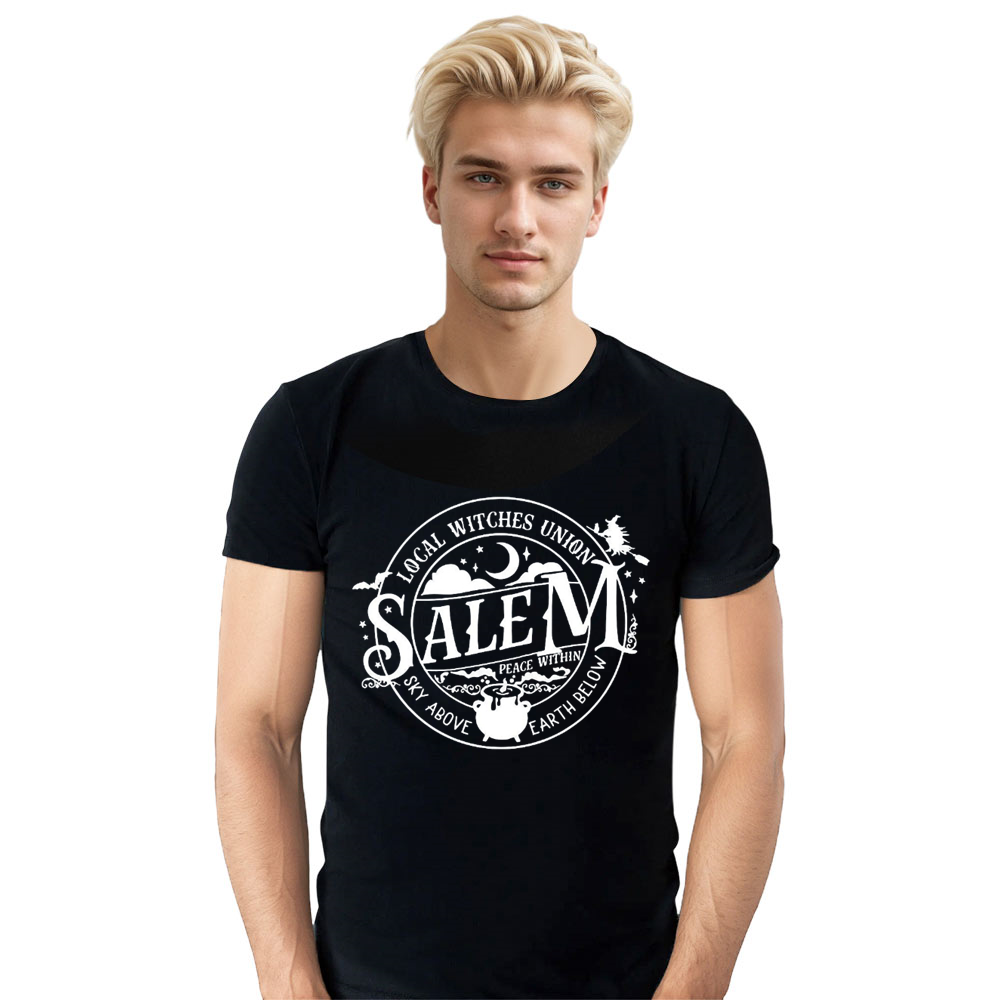 Adult Unisex Local Witches Halloween Black T-shirt Costume