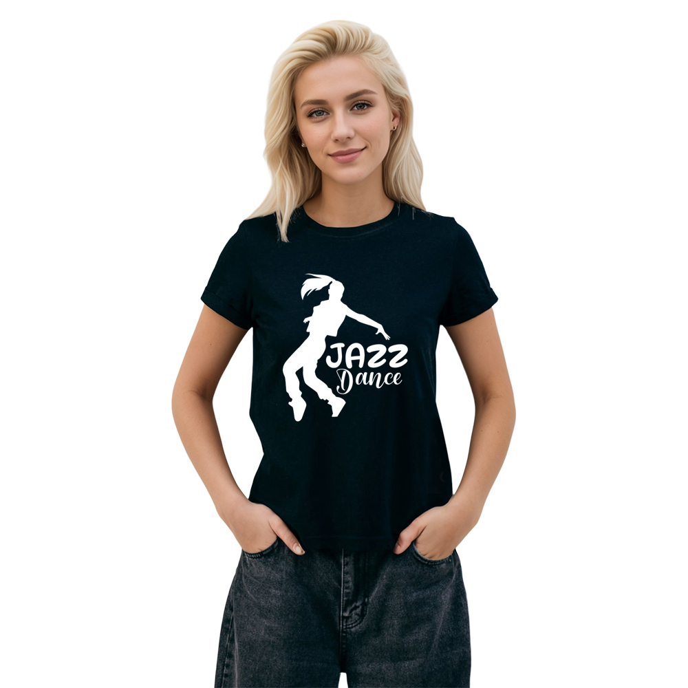 Adult Unisex Music Festival Jazz Dance Black T-shirt Costume