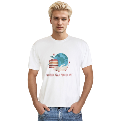 World Read Aloud Day Tee World Book Day White T-shirt