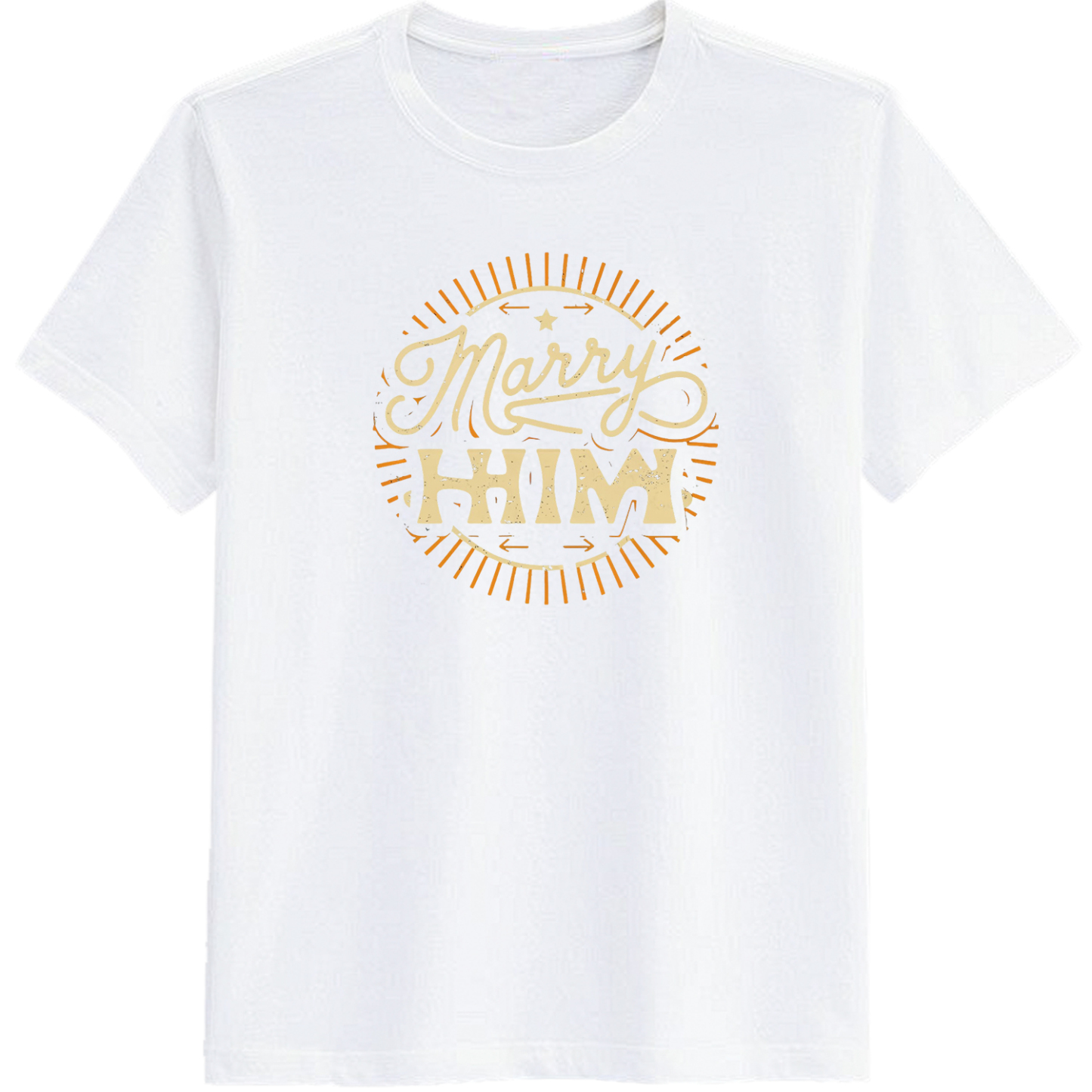 Adult Bachelor Party Marry Him White Short Sleeve T-shirt Outfits Top Costume