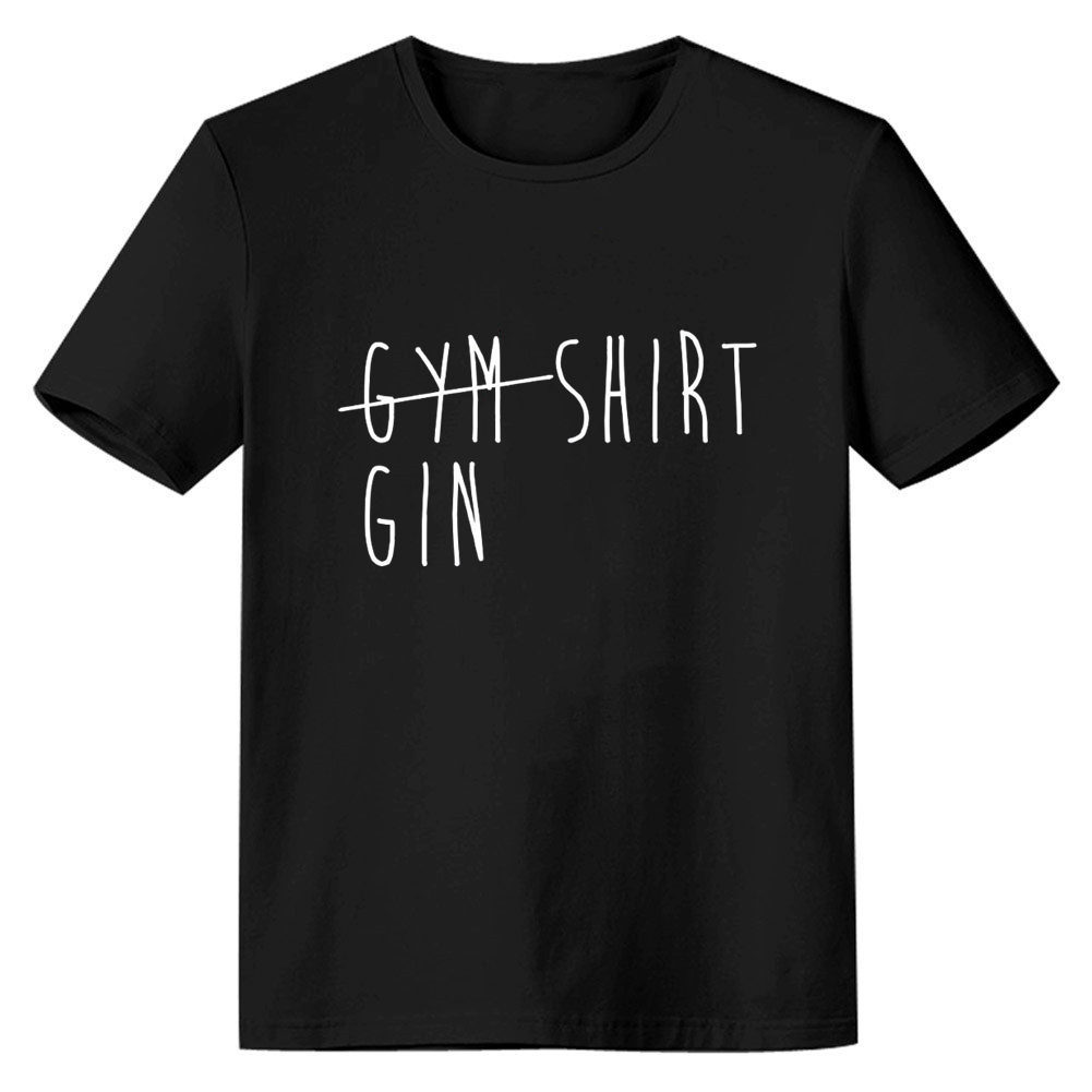 Adult Unisex Funny Gym Letter Work Black T-shirt Costume