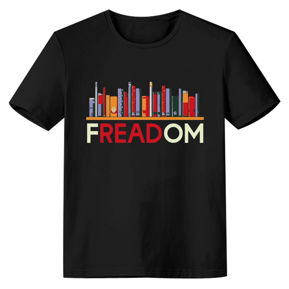 Books Freedom To Read Adult Unisex Black T-shirt