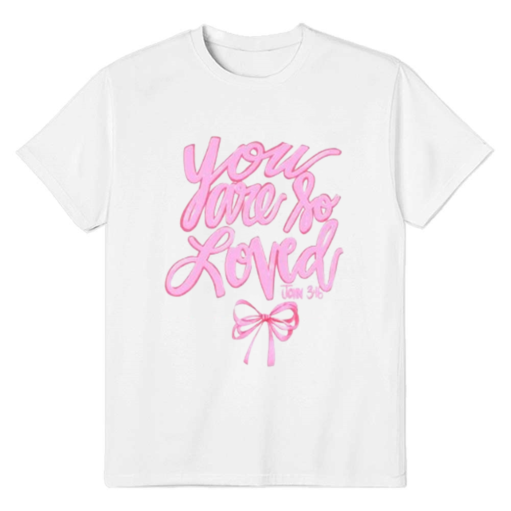 Adult Woman Summer Fashion Bow White T-shirt Costume