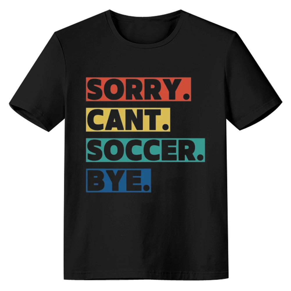 Adult Unisex Football Soccer Player Lover Black T-shirt Costume