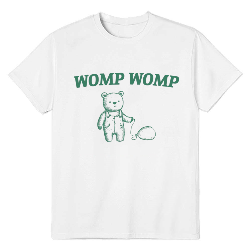 Adult Unisex Womp Womp Cute Bear White Animals Lover T-shirt