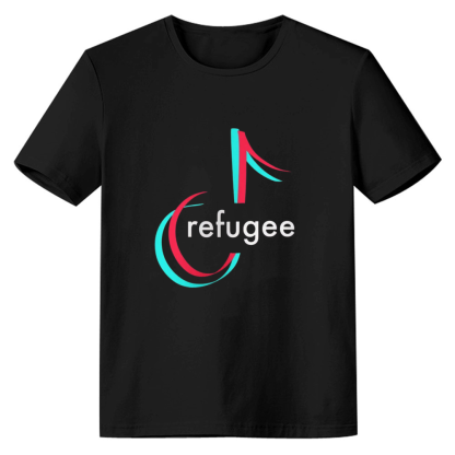 Tiktok US Ban TikTok Refugee Black T-shirt