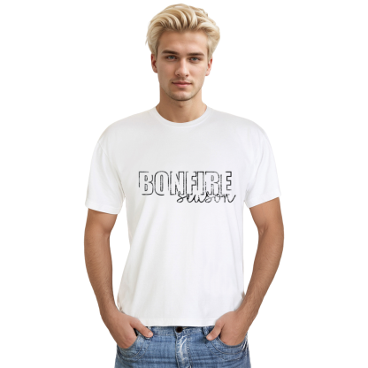 Adult Unisex Bonfire Season Bonfire Night White T-shirt Costume