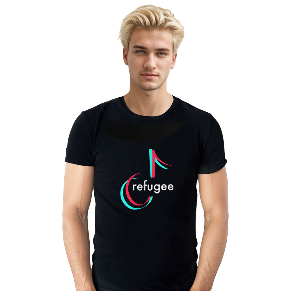 Tiktok US Ban TikTok Refugee Black T-shirt