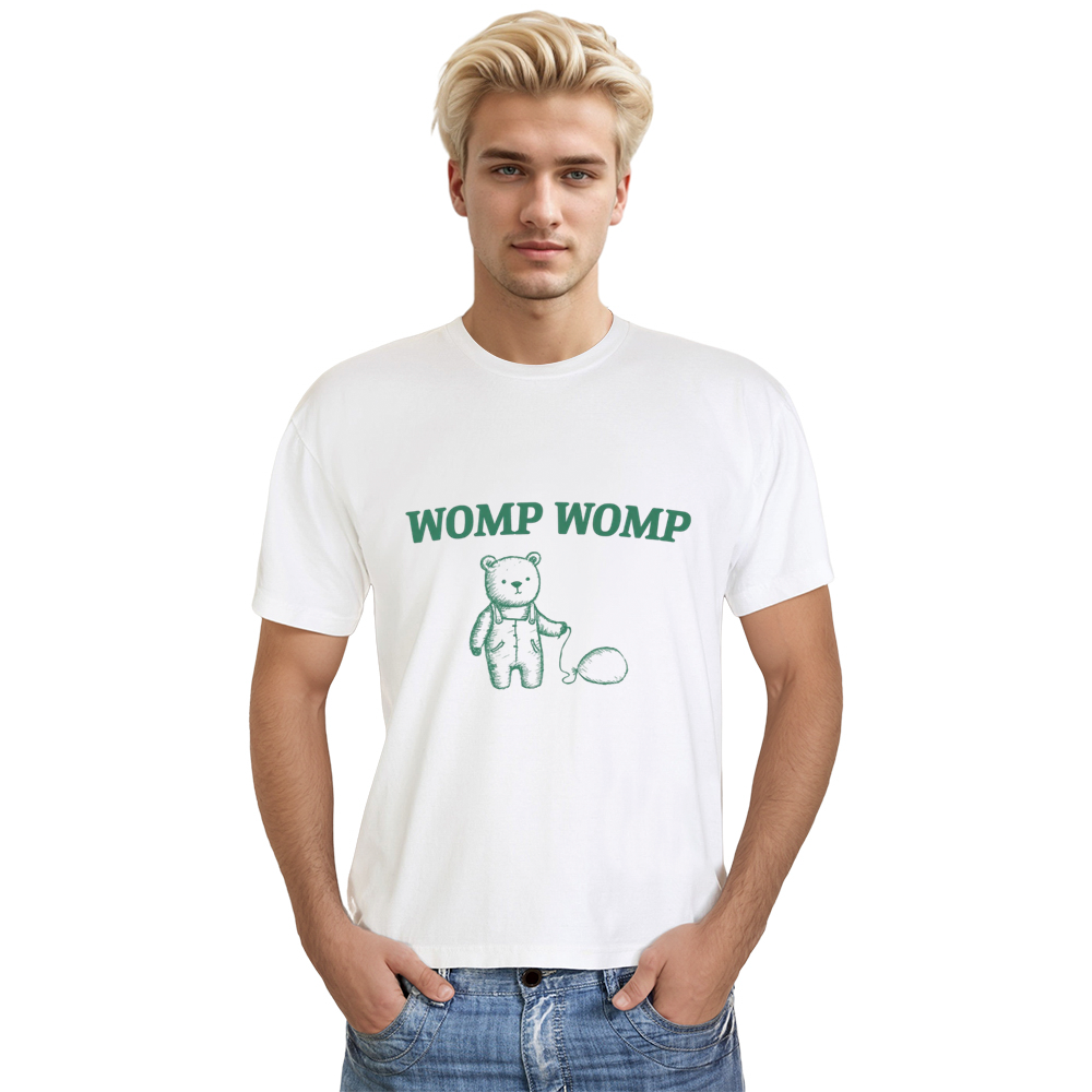 Adult Unisex Womp Womp Cute Bear White Animals Lover T-shirt