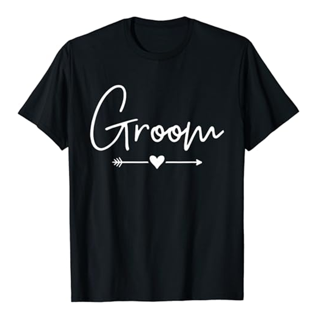 Adult Unisex Bachelor Party Funny Black T-shirt Costume Black T-shirt Costume