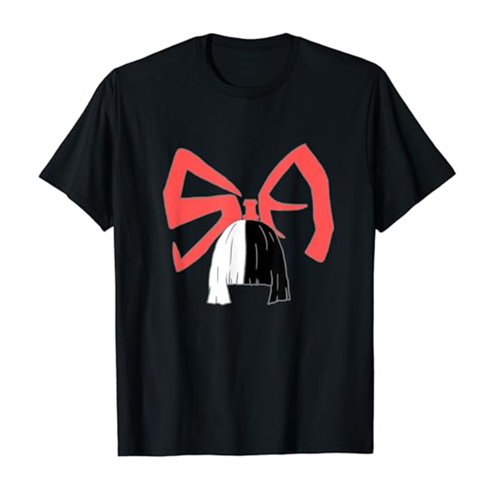 Adult Women Red Bow Black T-shirt Costume