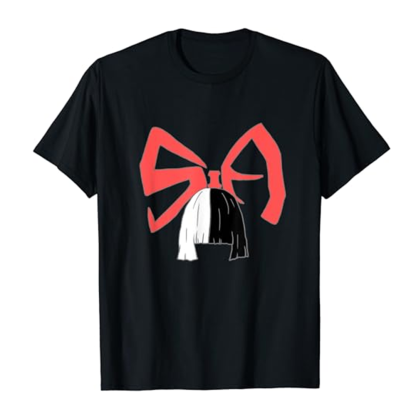 Adult Women Red Bow Black T-shirt Costume