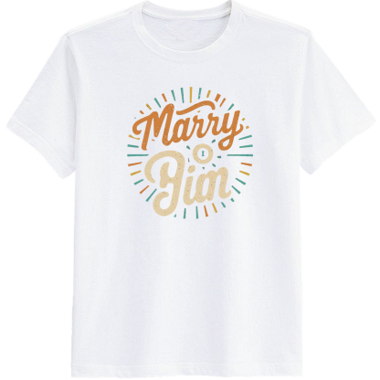 Adult Bachelor Party Marry Him Bride White Short Sleeve T-shirt Outfits Top Costume