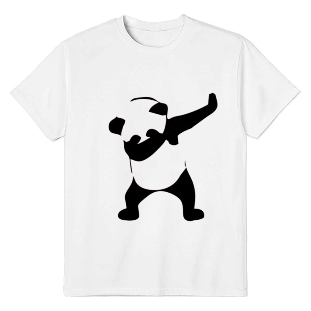 Adult Unisex Dance Panda Wild Animals Nature Lover White T-shirt Costume
