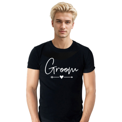 Adult Unisex Bachelor Party Funny Black T-shirt Costume Black T-shirt Costume