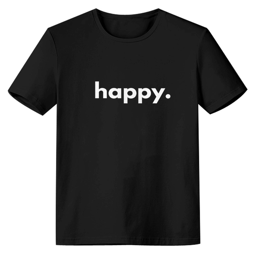 Adult Unisex Happiness Mood Emotion Black T-shirt Costume