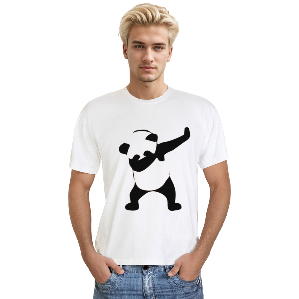Adult Unisex Dance Panda Wild Animals Nature Lover White T-shirt Costume