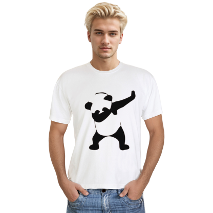 Adult Unisex Dance Panda Wild Animals Nature Lover White T-shirt Costume
