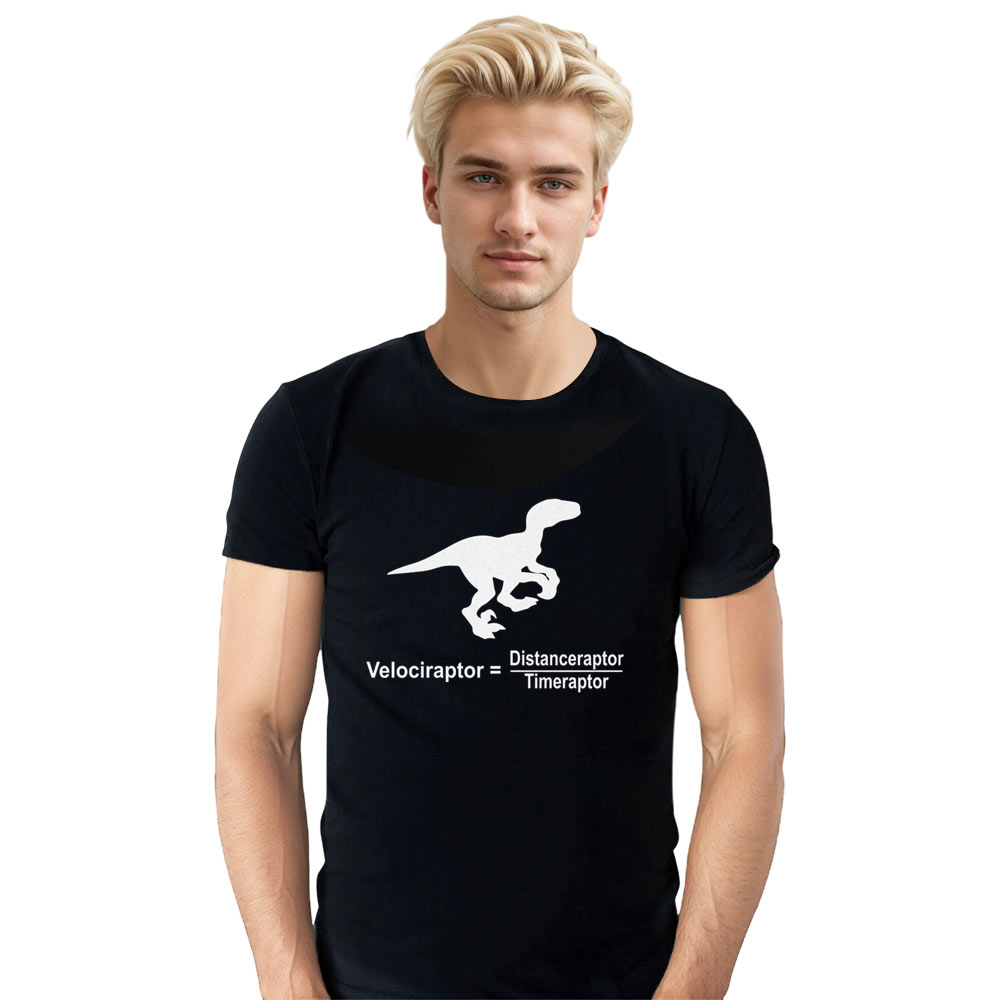 Adult Unisex Funny Dinosaur Animals Lover Black T-shirt Costume