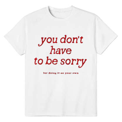 Adult Women Summer Fashion Letter No Regrets White T-shirt Costume