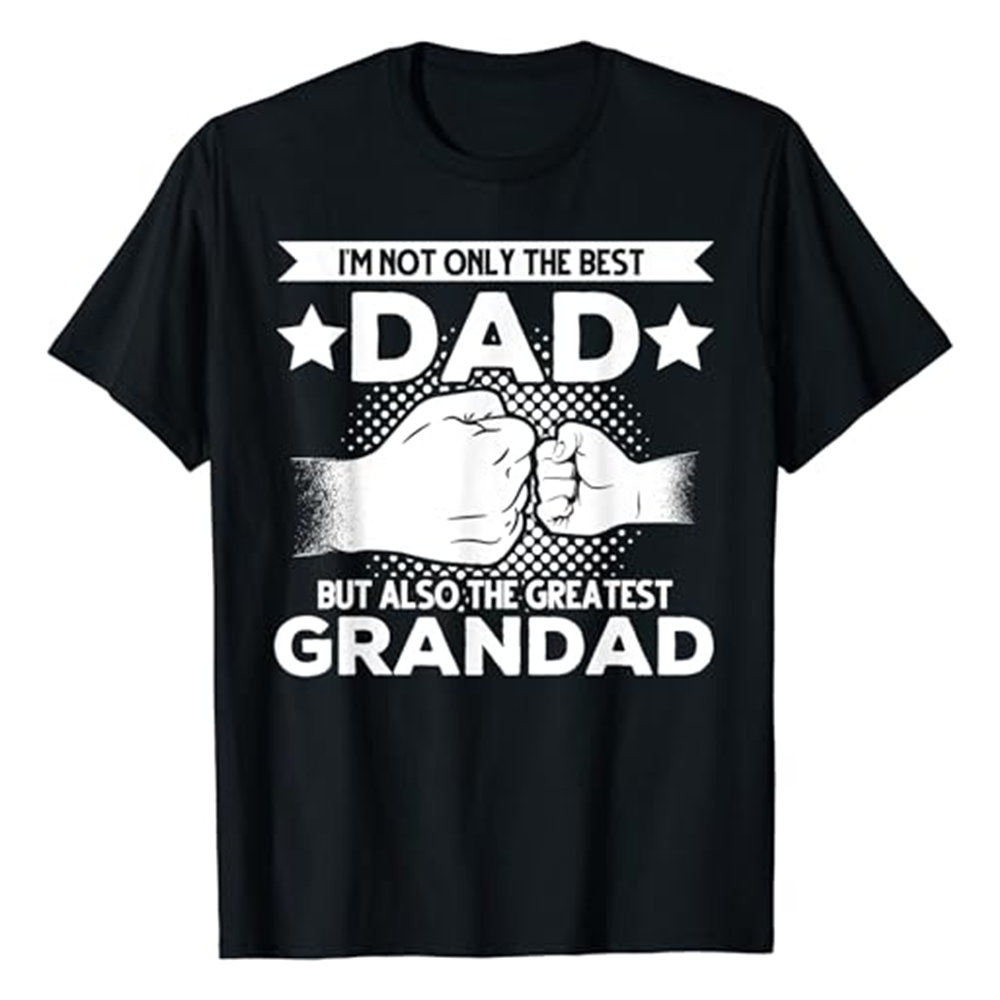 The Best Dad Father's Day Black Short Sleeve T-shirt Costume