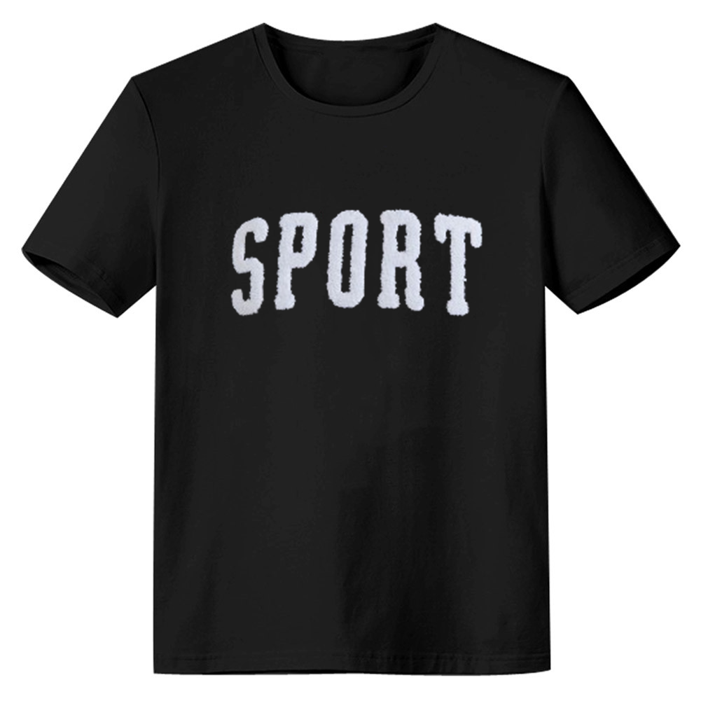 Adult Unisex Letter Sport Black T-shirt Costume