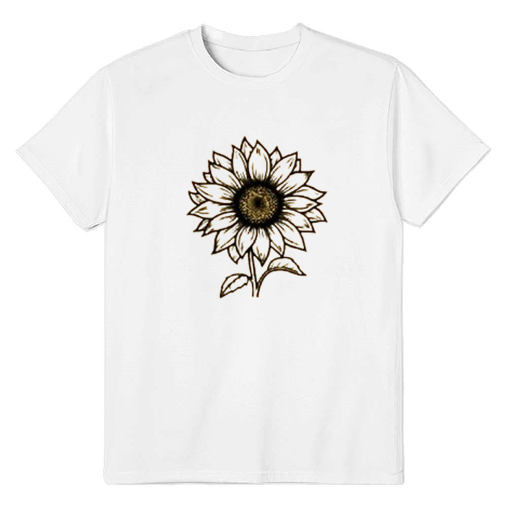 Adult Unisex Sunflower Nature Lover White T-shirt Costume