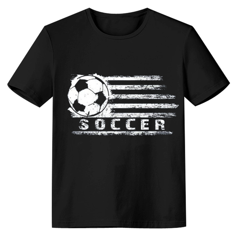 Adult Unisex Cool Socker Football Soccer Lover Black T-shirt Costume