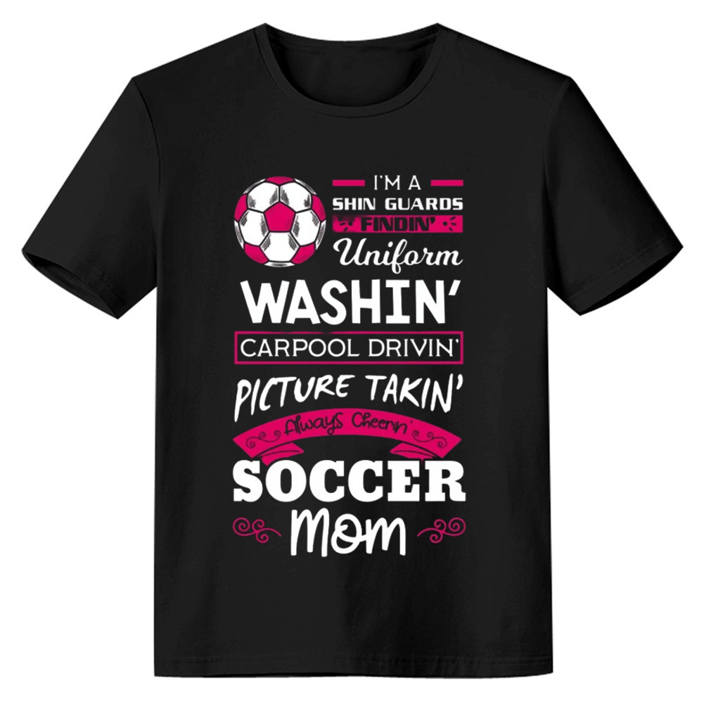 Adult Unisex Football I'm A Shin Guards Soccer Lover Black T-shirt Costume