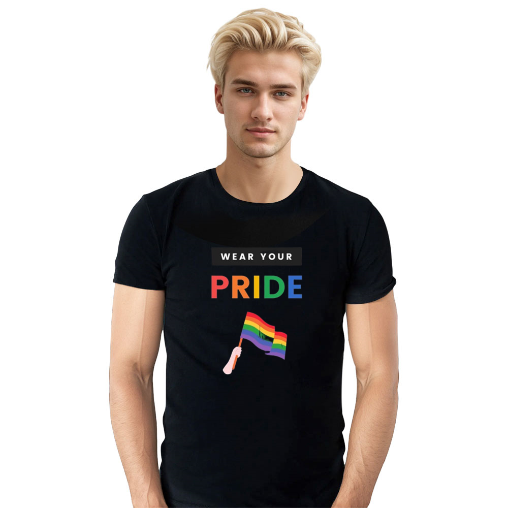 Adult Unisex Wear Your Pride Month Black T-shirt Costume