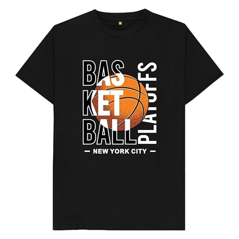 Adult Unisex Basketball Playoffs Basketball Lover Black T-shirt Costume