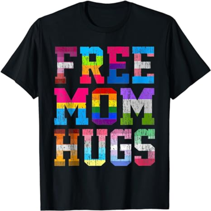 Adult Free Mom Hugs Pride Month Black T-shirt Costume